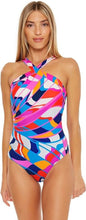 Load image into Gallery viewer, Trina Turk NWT Vibrant Multicolor Reversible One Piece Swimsuit Women&#39;s 14
