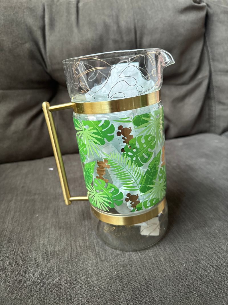 Mickey Mouse glass tropical pitcher