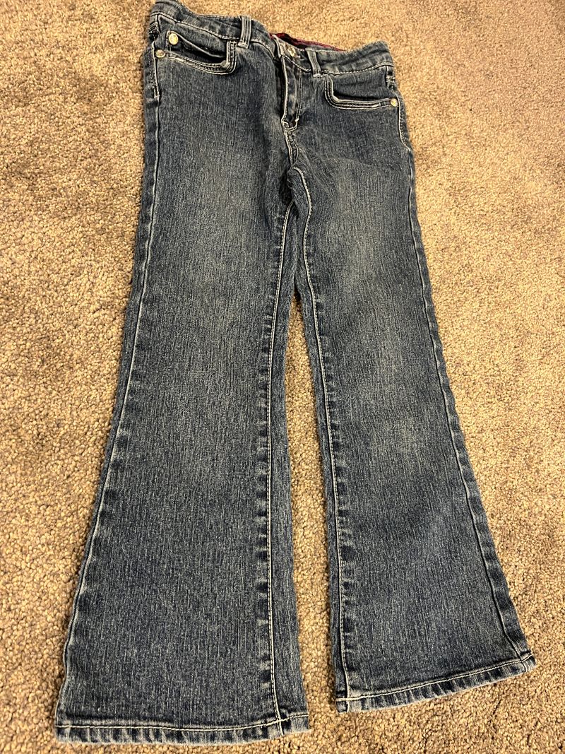 Levis, 6, jeans, rhinestone button  6
