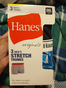 Men's Hanes 3xl men's stretch trunks Nib nwt Hanes men's underwear boxer briefs Men's - XXXL
