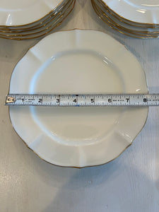 Noritake Imperial Gold Ivory China No chips! Salad plates 8.375 Qty 15 Good condition, minor scratches