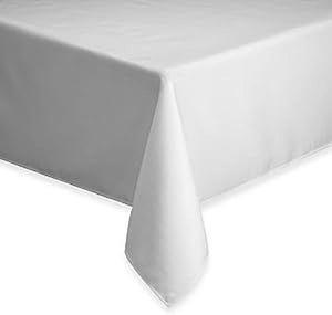 Basics NIP Basics 60 Inch by 120 Inch Oblong Tablecloth in White