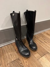 Load image into Gallery viewer, Michael Kors black boots Michael Kors black zip up boots 4 (Big Kid)
