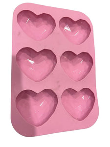Silicone heart hot chocolate bomb mold