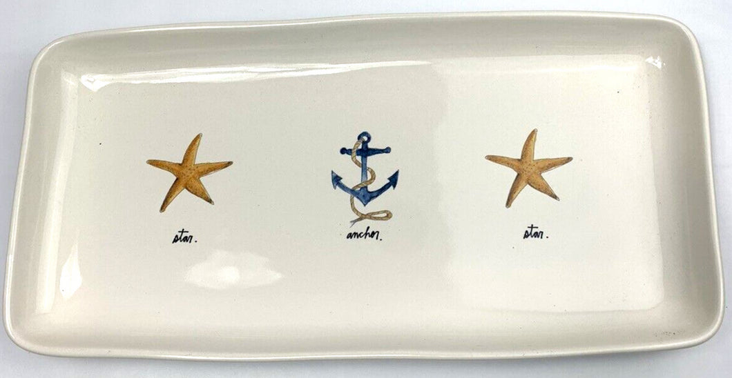 Rae Dunn NIB Nautical Ceramic Platter