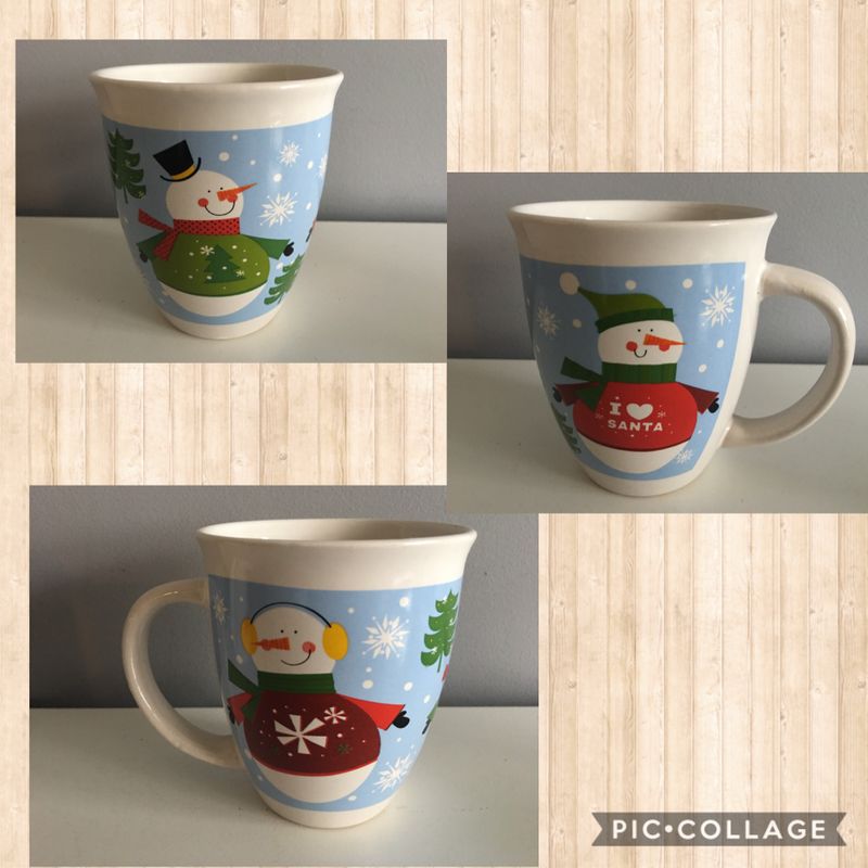 Royal Norfolk Snowman Winter Christmas Coffee Mug Qty 1 - Picture shows all different sides of cup