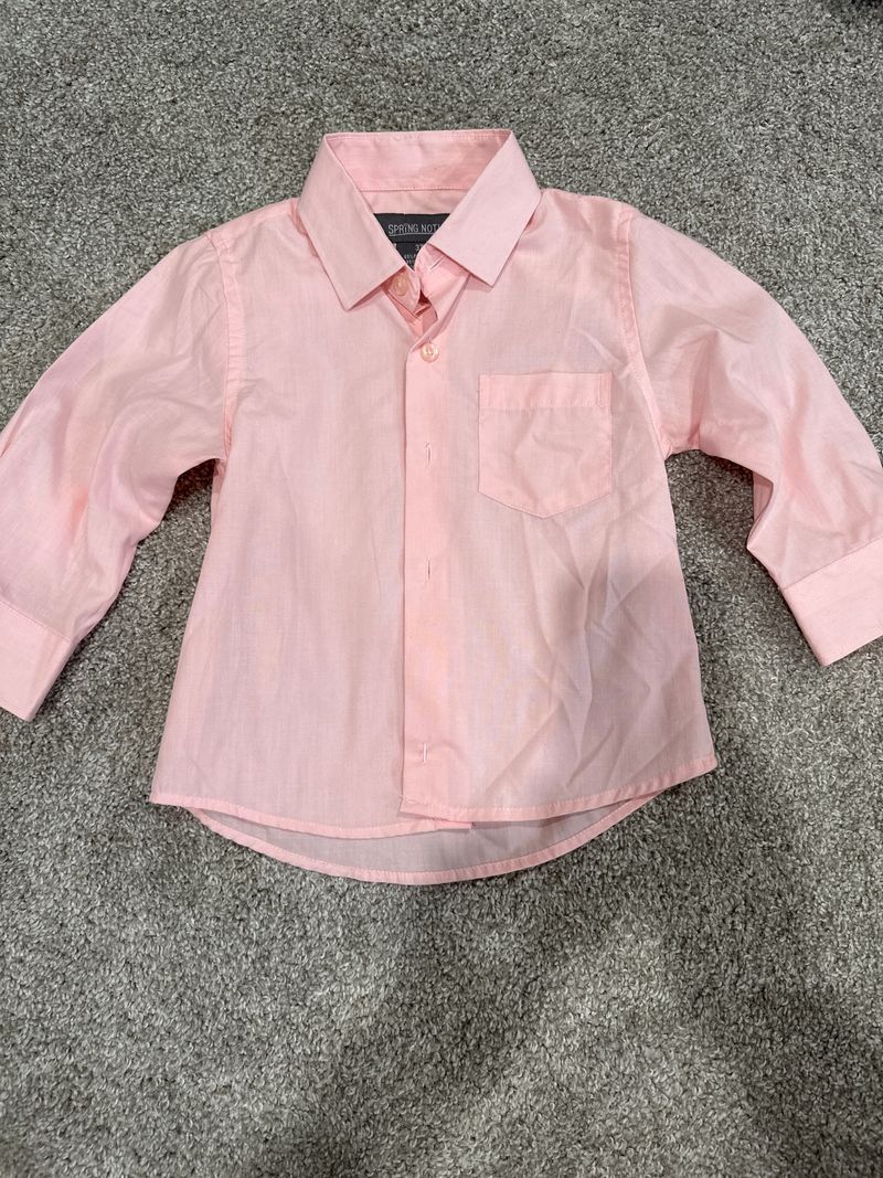 Pink button-up  3T