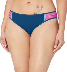 Adidas NWT adidas Women's Amphi Hipster Bikini Bottoms Blue and pink, xl Women's - XL