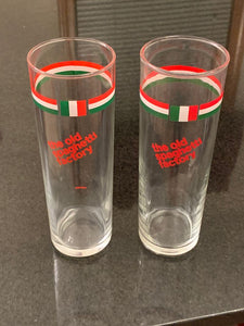 Old Spaghetti Factory pair of Italian cream soda glasses, only used a couple times.