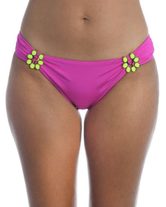 Trina Turk NWT Fuchsia Bikini Bottoms with Embellishment Women's 2