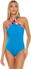Load image into Gallery viewer, Trina Turk NWT Vibrant Multicolor Reversible One Piece Swimsuit Women&#39;s 14
