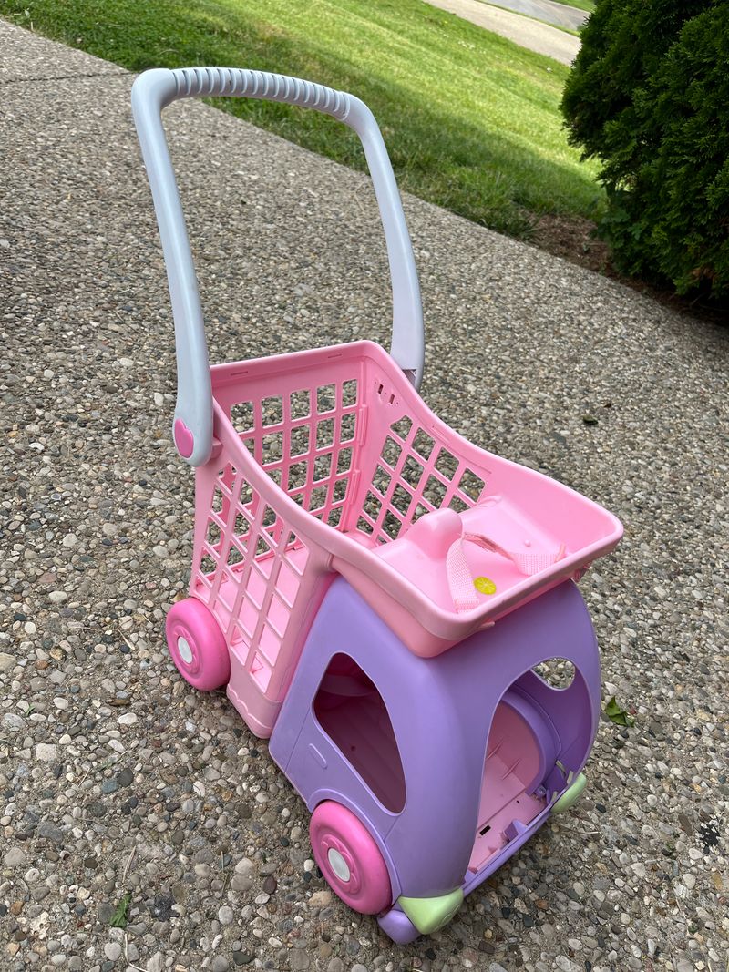 Shopping cart that holds up to two dolls  Dolls and Accessories