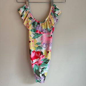 Gap - Size Medium / 8 - Floral one-piece swim suit with ruffle top 8