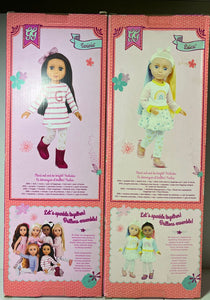 NEW! Glitter Girls Sarinia & Laica 2 Dolls NIB Set of 2 Bendable 14 inch Dolls . Value $58 Dolls and Accessories