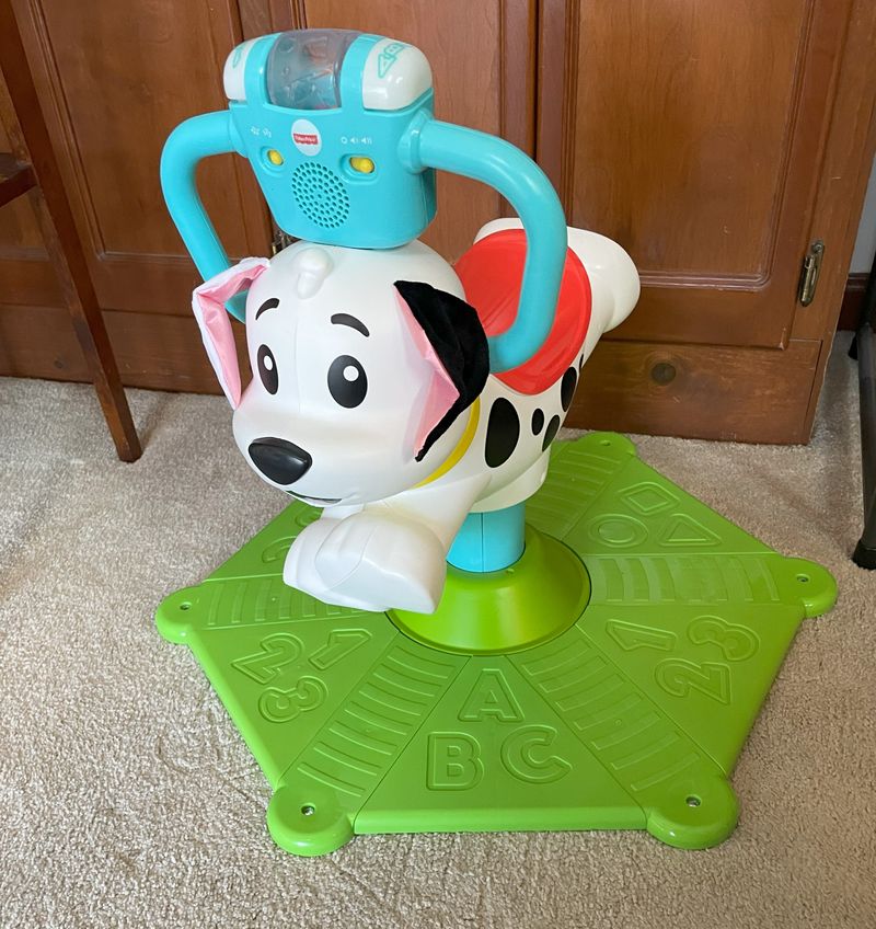 FP bounce & spin puppy music, lights, counting  Ride-On Toy