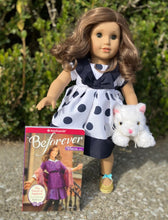 Load image into Gallery viewer, American Girl Rebecca Rubin Doll, Book &amp; Kitty Brunette Hazel Eyed 18 inch Doll, Plush Animal &amp; 1st Book Dolls and Accessories
