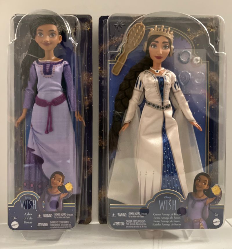 NEW! Disney Wish Asha & Queen Amaya NIB 2 Wish 11 inch Dolls Dolls and Accessories