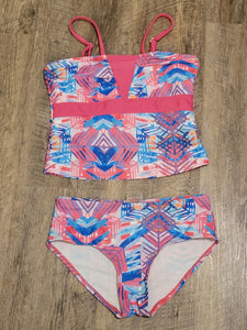 Indigo Rain 2 pc swimsuit pink and blue 10