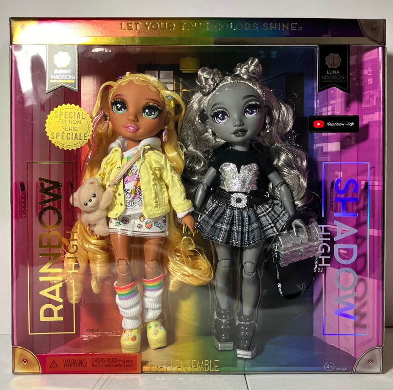 NEW! MGA Rainbow High Special Edition 2 Dolls Set NIB Sunny & Luna 11 inch Dolls. Value $59.99 Dolls and Accessories