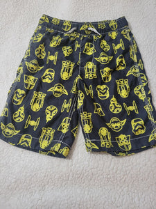 Gap Star Wars trunks Dark gray w neon print 8