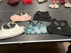 5 various brand sports bras Size medium 12