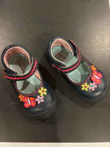 Stride rite Navy with pink orange green flowers 6 (Toddler)