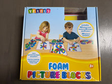 Load image into Gallery viewer, Foam Picture Blocks 168 foam pieces - 20 card templates Educational
