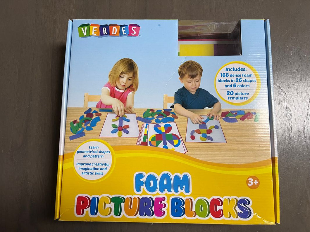 Foam Picture Blocks 168 foam pieces - 20 card templates Educational