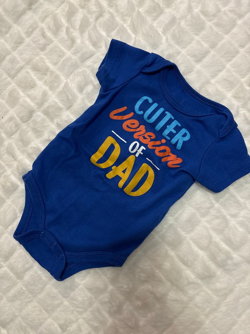 0-3M, Cuter version of Dad onesie Newborn
