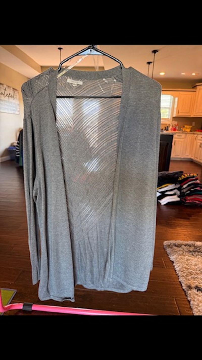 . gray cartigan Women's - XXL