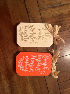 Greenbrier 2 small pumpkins signs