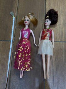 --- Dolls - 2 Piece Set - 11 inch Dolls and Accessories