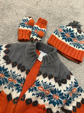 Load image into Gallery viewer, Janie &amp; Jack 12-18 months 4 pc set Beautiful sweater, hat, and mittens 12 Months
