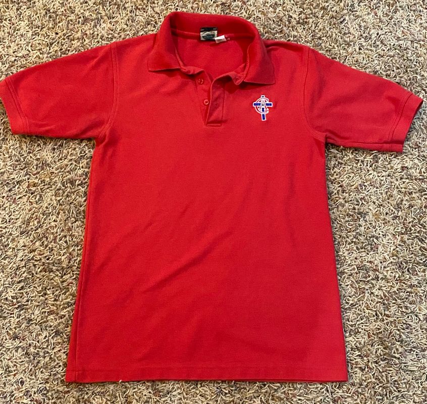 Short Sleeve Red CAL Polo  Men's - S