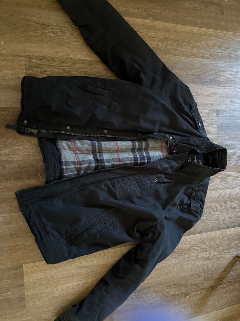 American eagle Super nice material black jacket Men's - XL