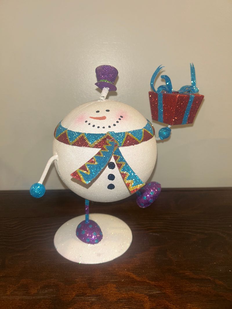 Pier 1 glitter snowman