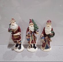 Load image into Gallery viewer, Vintage Cedar Creek Collection Santa Claus Figurines - hand painted. 6&quot; tall
