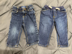 2 pairs of jeans  12 Months
