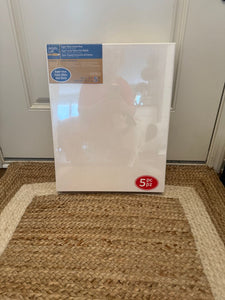 - 5 pc 16x20 white canvas pack