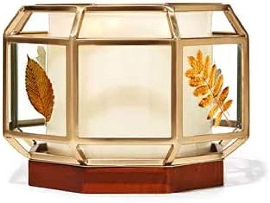 Bath & Body Works NIB Fall-Themed Candle Holder for 3-wick Candles