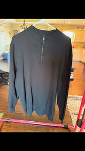 . black 1/4 zip top Women's - XXL