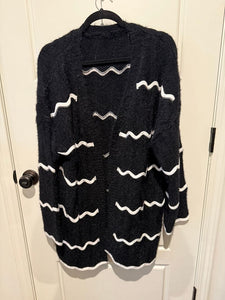 - Black and white cardigan Women's - L