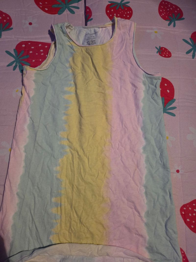 . Yellow blue and pink shirt 10
