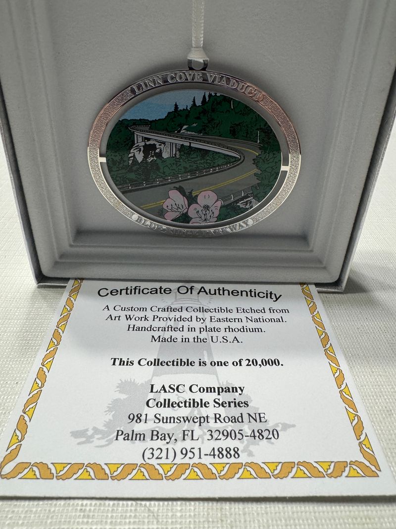 Christmas ornament Blue Ridge Parkway Linn Cove Viaduct
