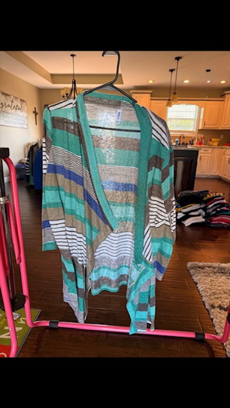 . multi color cardigan Women's - XXL