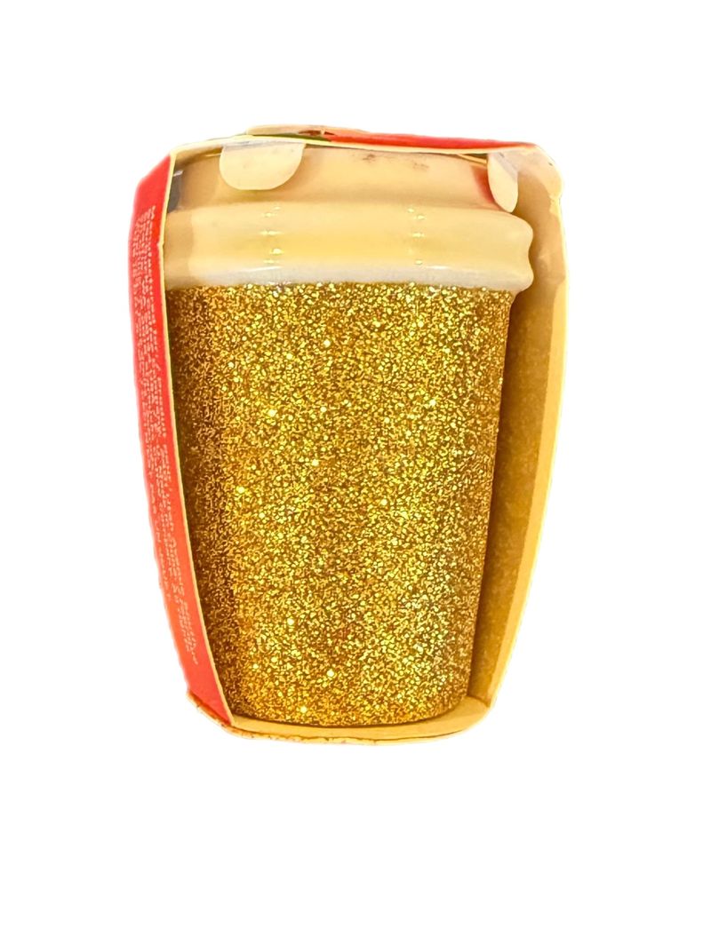 Starbucks NWT Christmas Ornament / Gold Glitter