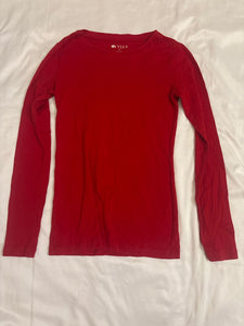 Red long sleeve shirt  Women's - XS