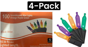 Halloween 4-Pack Halloween Lights / 100-count multi color lights / NIB