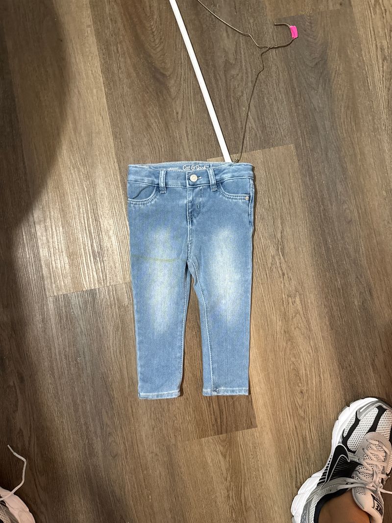 Cat and jack Stretchy button NWOT jeans 18 Months