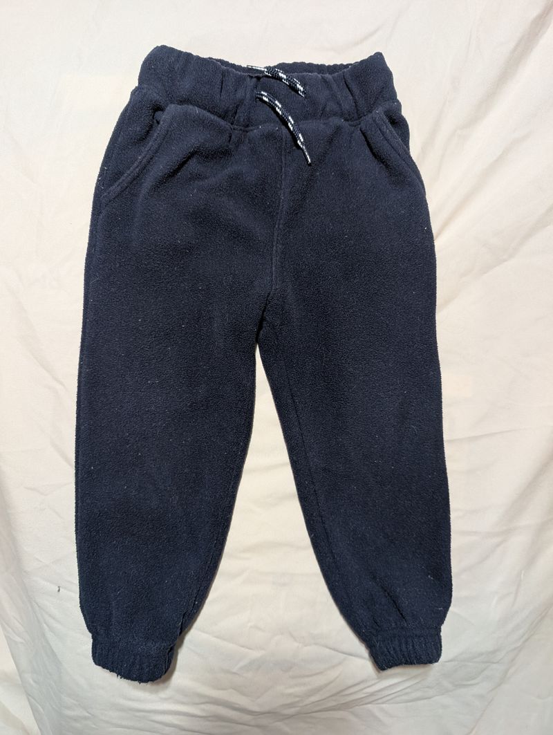 Old Navy 2T Navy fleece stretchy pants real drawstring 2T